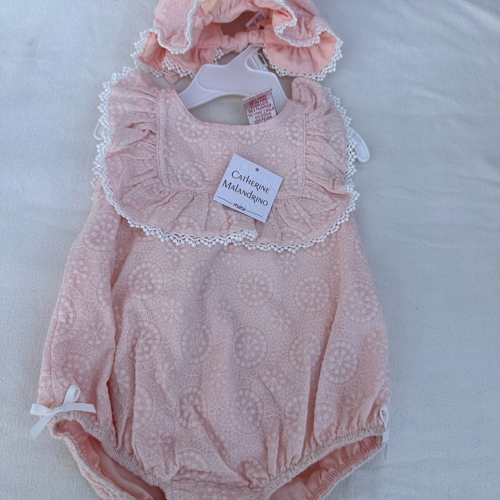 Tommy Bahama And Catherine Malandrino Chic Pink and Green Diaper Covers #A1 2Pc - Picture 3 of 11